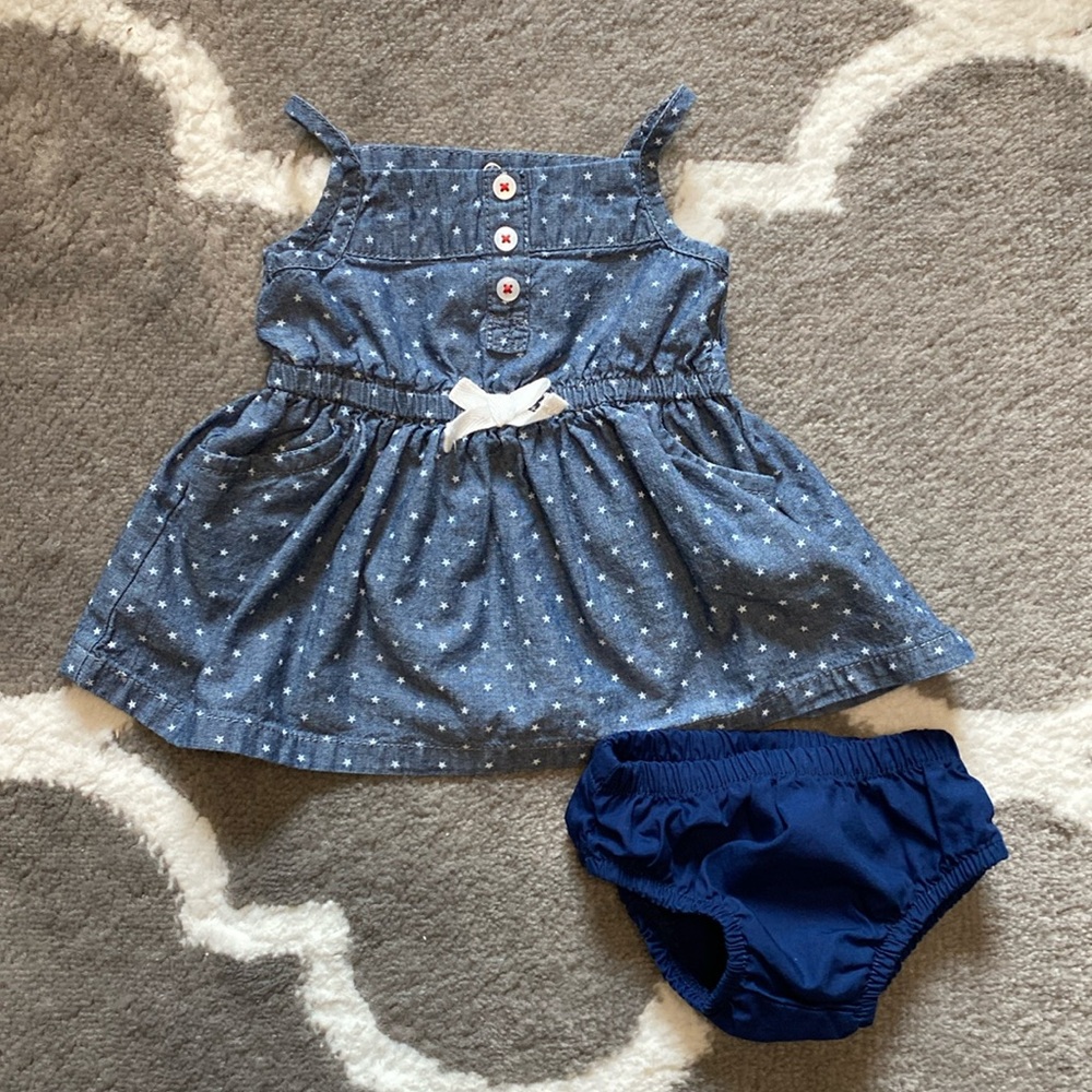Carter’s 3M Star Print Dress Outfit